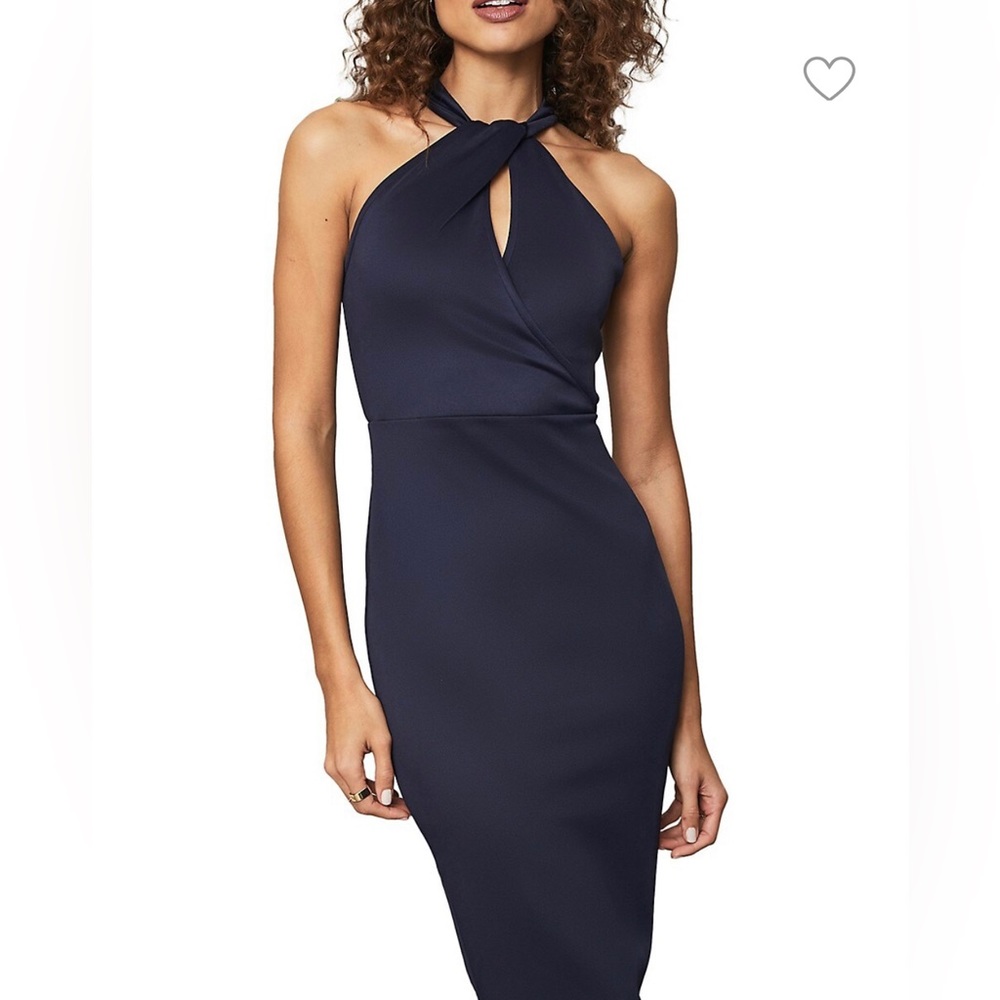 Lipsy size 8, twister halter top dress